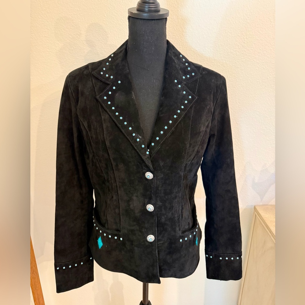 Scully Turquoise Studded Blazer